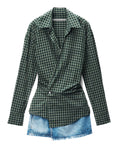 ALEXANDER WANG
mini wrap contrast dress