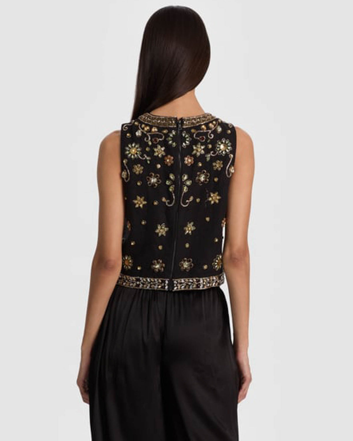 ALICE + OLIVIA Amal Embellished Tank