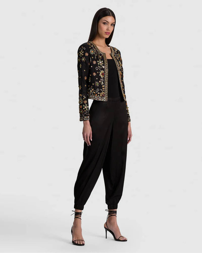 ALICE + OLIVIA Kidman Open Embellished Jacket