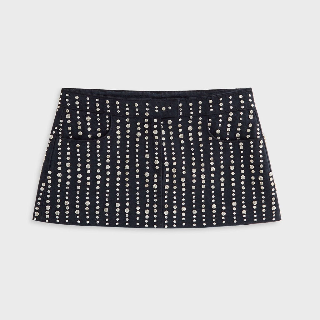 Lisa for Kith Women Nari Studded Denim Mini Skirt