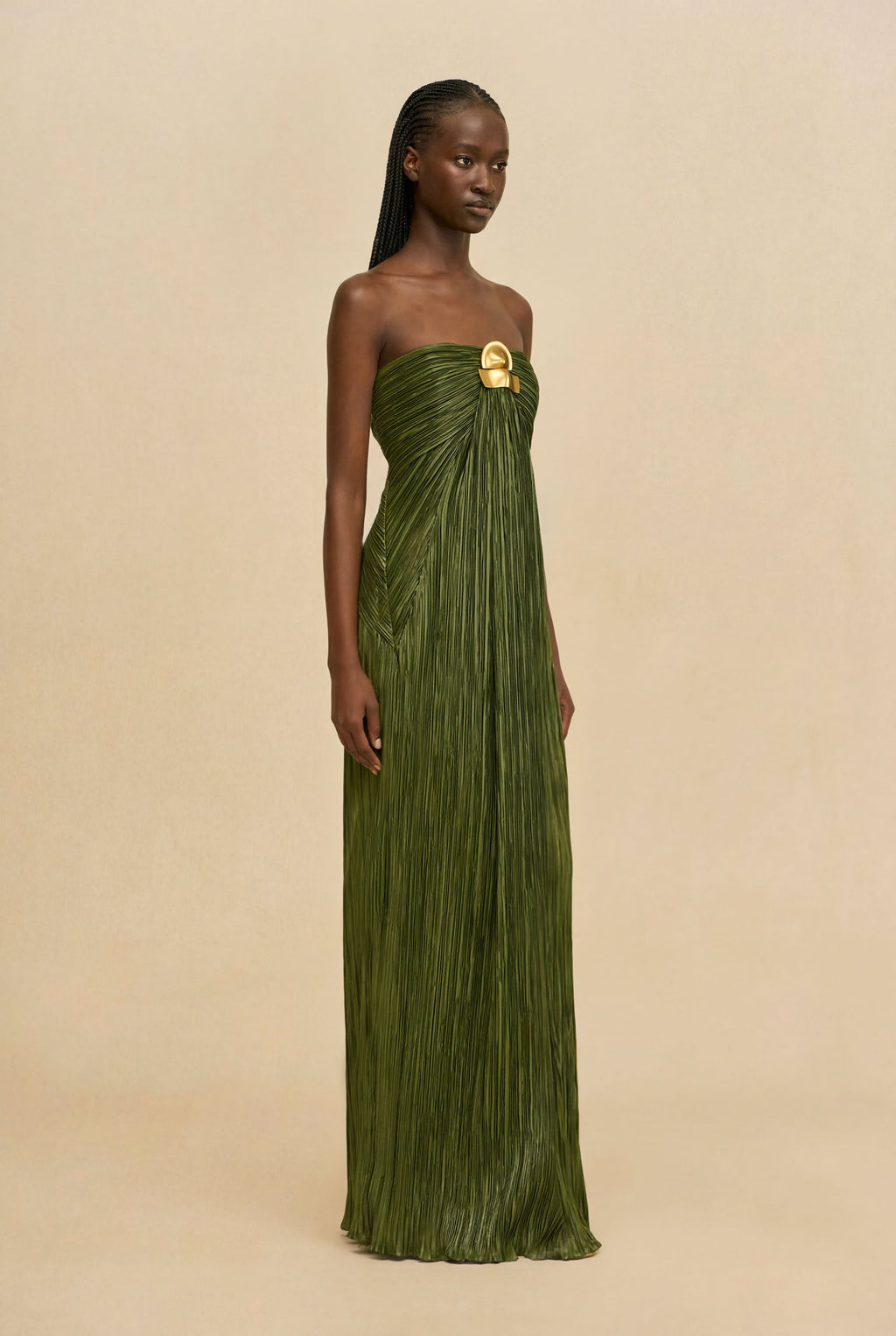 CULT GAIA - SEQUOIA GOWN - DEEP PASTURE