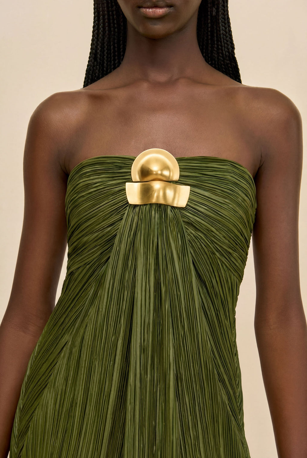 CULT GAIA - SEQUOIA GOWN - DEEP PASTURE