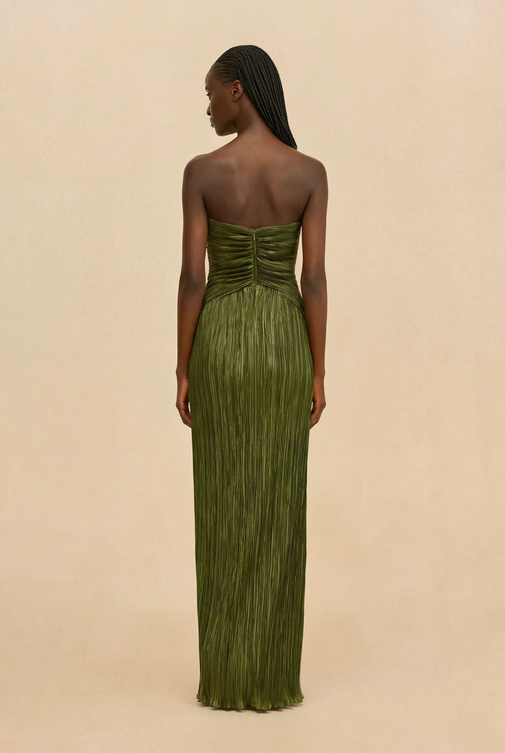 CULT GAIA - SEQUOIA GOWN - DEEP PASTURE