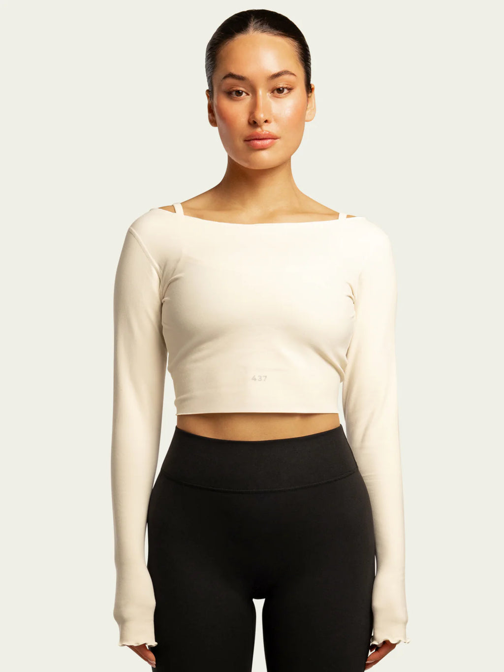 437 The Wrap Top in Cream