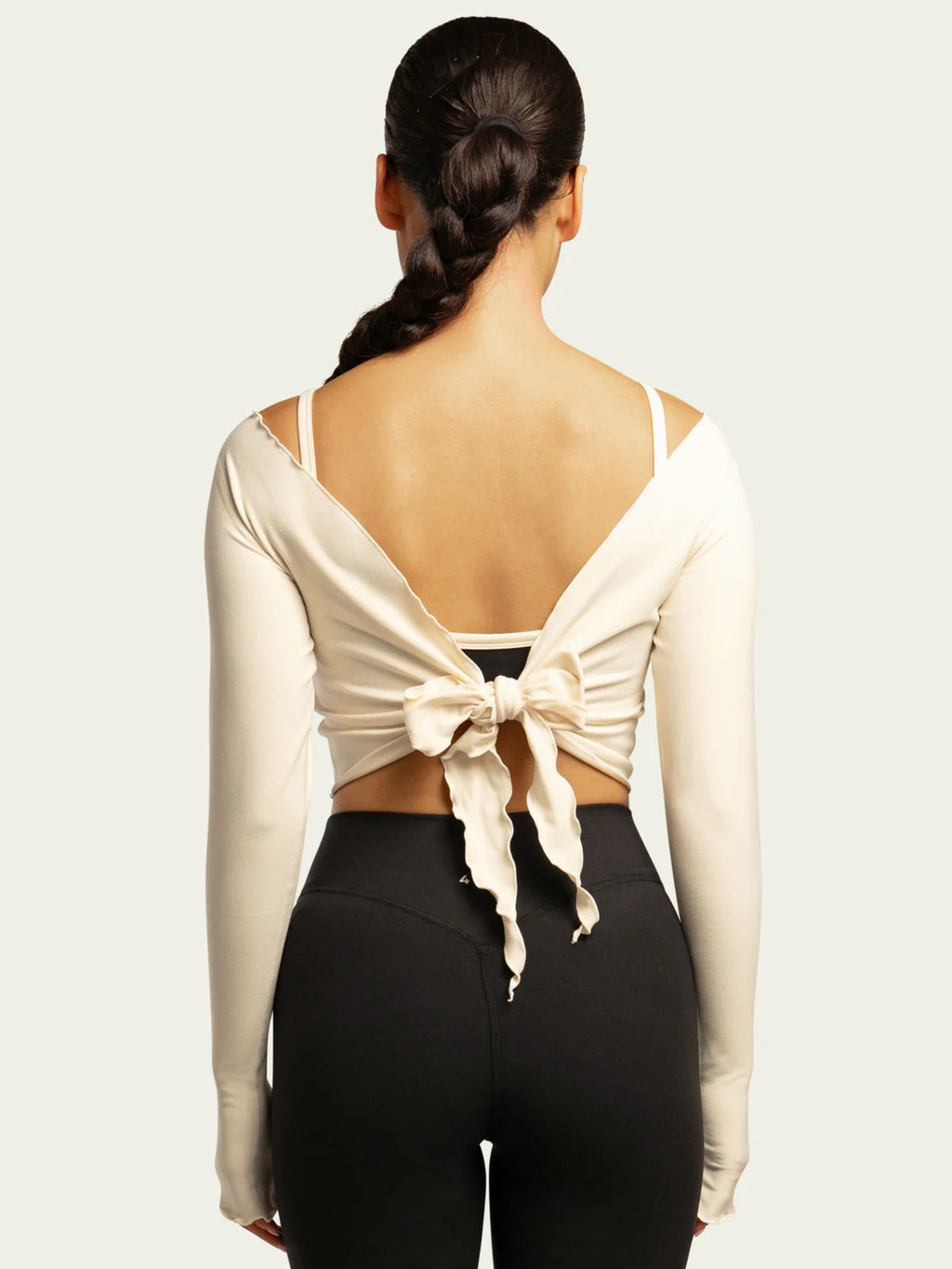 437 The Wrap Top in Cream