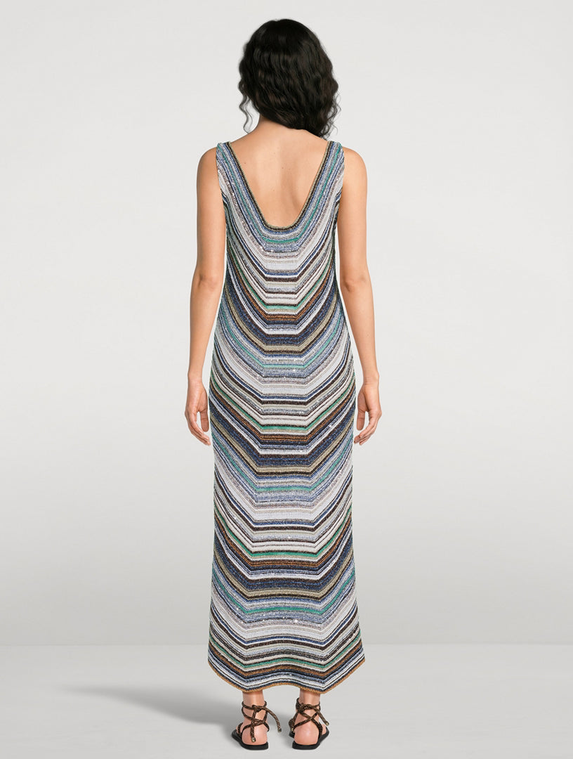 Missoni Metallic Knit Maxi Dress