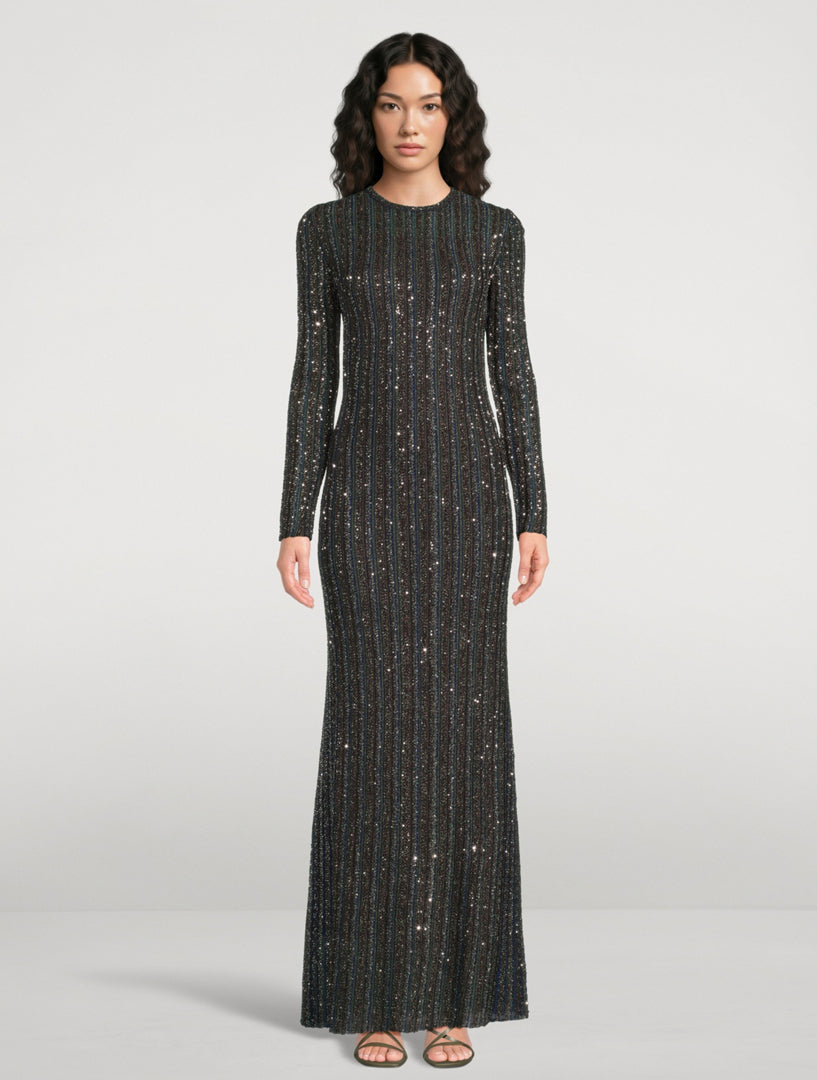 Missoni Long Sequin-Embellished Dress