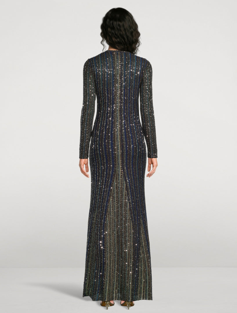 Missoni Long Sequin-Embellished Dress
